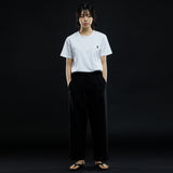 ワンタックワイドフィットパンツ/ONE TUCK WIDE FIT PANTS-BLACK