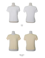 スリムパステル半袖Tシャツ (8color)