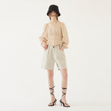 EXTENDER DENIM SHORTS (CREAM) (6579686572150)