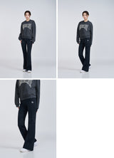 [24SS]  シンボルロゴブーツカットレギンス BLACK
