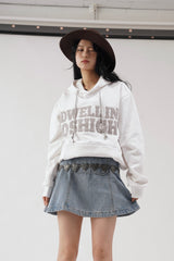 Love Fringe Hoodie (White)