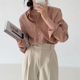 [High Waist] ウェストマークボタン付ピンタックスラックス