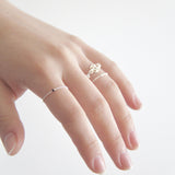 オンリーシルバーチェーンリング / Only Silver Chain Ring (Black)