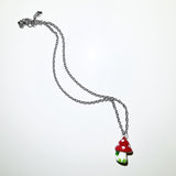 Trippy mushroom necklace