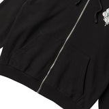 グラフィティプリンティングフードジップアップ/GRAFFITI PRINTING HOOD ZIP-UP-BLACK