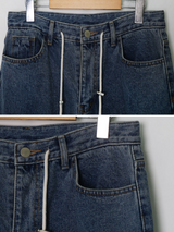 ストッパーポイントデニムワイドパンツ