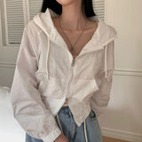 [Bellide made/Seasonal Item] ツーウェイフーデッドクロップドウィンドブレーカー