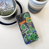 ディノステッカージェリーハードアイフォンケース/Dino sticker Jellyhard Case