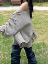 サマールーズショールニットカーディガン / Summer Loose Shawl Knit Cardigan