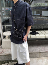 ノンフェードハーフデニムシャツ/No.9580 nonfade denim half NB