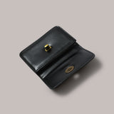 Flat Gold Wallet - Black