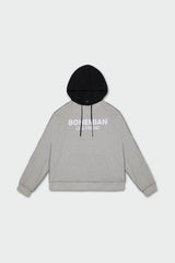 ハーフディフェレントフーディー / Half Different Hoodie, Grey/Black