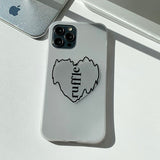 Vertical - Ruffle Heart Phone Case