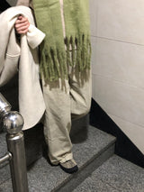 バジルツータックコーデュロイパンツ