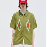 チマヨパターンニットカーディガン / CHIMAYO PATTERN KNIT CARDIGAN BASIL