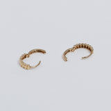 [single earring]14K gold one touch stripe earring (6679717183606)