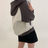 [BELLIDE MADE] Spring version. Raglan color zip-up hoodie