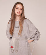 シャーリングスウェットドレス / SHIRRING SWEAT DRESS (2487641636982)
