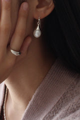 Horn Pearl Earrings