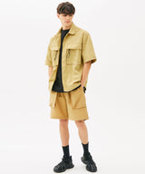 TWO POCKET STRING HALF SHIRTS (BEIGE) (6585203654774)