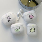 グリーン - カラフルドンドンゴヤン AirPods ケース_マット