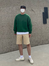 ポートコットン２タックハーフパンツ