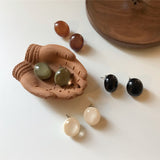 フォーミカペブルピアス [Brown]