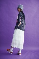 レースフリルロングスカート