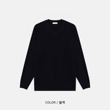 LMN Dio Loose Fit Hachi V-neck Knitwear (5 colors)