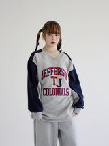 JeffersonVネックスウェットシャツ/Jefferson V-Neck Sweatshirt (2color)ね