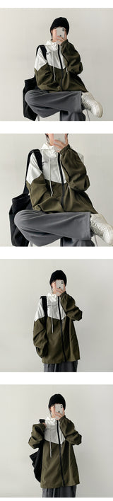 ティーモカラーリングフードウィンドブレーカージャンパー / Teemo Coloring Hooded Windbreaker Jumper