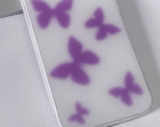 パステルブラーパープルバタフライフォーンケース / Pastel Blur purple Butterfly Phone Case
