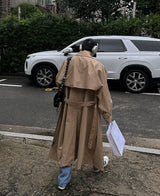 ダディフットバックケープトレンチコート / Daddy Fit Back Cape Trench Coat (3 color)