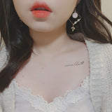 ホワイトドリームキャッチャーピアス / White Dream Catcher Piercing (LOONA Yves Piercing)