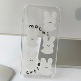 White - BBosil Mochi Rabbit Phone Case