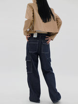 ダイイングカーゴドウデニムパンツ/Dyeing X Cargo dough Denim Pants (2color)