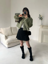 [MADE] Pudding Fur Jacket (Matcha Green)
