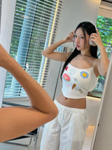 スケッチブックノースリーブパッディドトップ