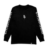 BE TREZ LS TEE - BLACK (GLOW IN THE DARK - YELLOW) (6635581866102)