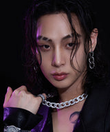 [BLACKLABELl]PONDEL cubic chain earring (6582451699830)