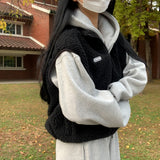 [BELLIDE MADE] Fleece wool vest.