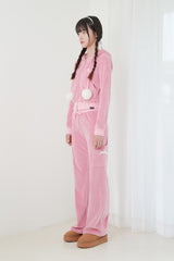 VELVET BING BONG TRAINING HOODY (PINK)