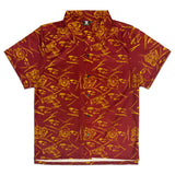 TZ DANGEROUS SHORT SLEEVE SHIRT - RED BROWN