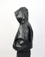 ビーガンレザー2ウェイフードジップアップ / Vigan Leather 2way Hood Zip-up