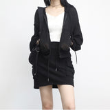 Rant see-through linen zip-up