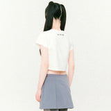 シンボルスカーフクロップド半袖Tシャツ