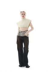 キルティングクロップベスト/QUILTING CROPPED VEST