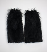ファーレッグウォーマー/Fur Leg Warmer [ Black ]
