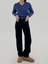 チョイスカラーV-ネックニット / Choice Color V-Neck Knit (6color)