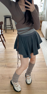 ロマンティックフレアバレエパンツスカート / Romantic flared ballet pantskirt